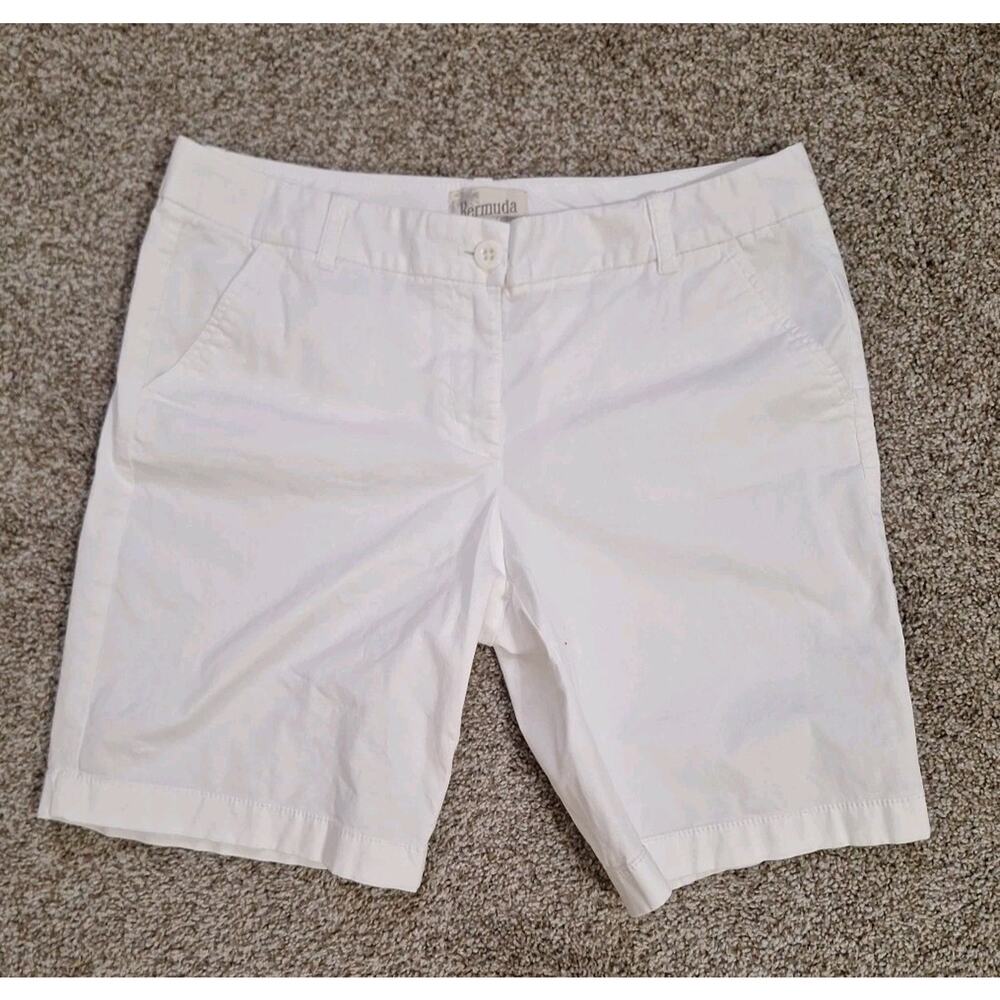J. Crew Bermuda Long Shorts Lightweight White 8